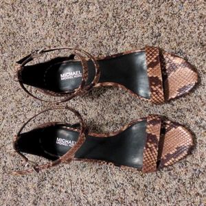 Michael Kors leather heels size 7.5